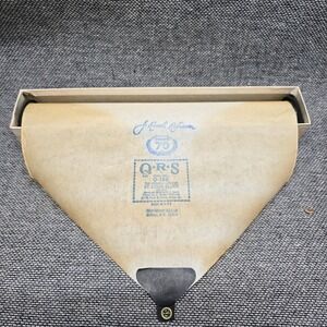 QRS Player Piano Word Roll St Louis Blues Q-166 Handy Robinson OS Tan Good Retro